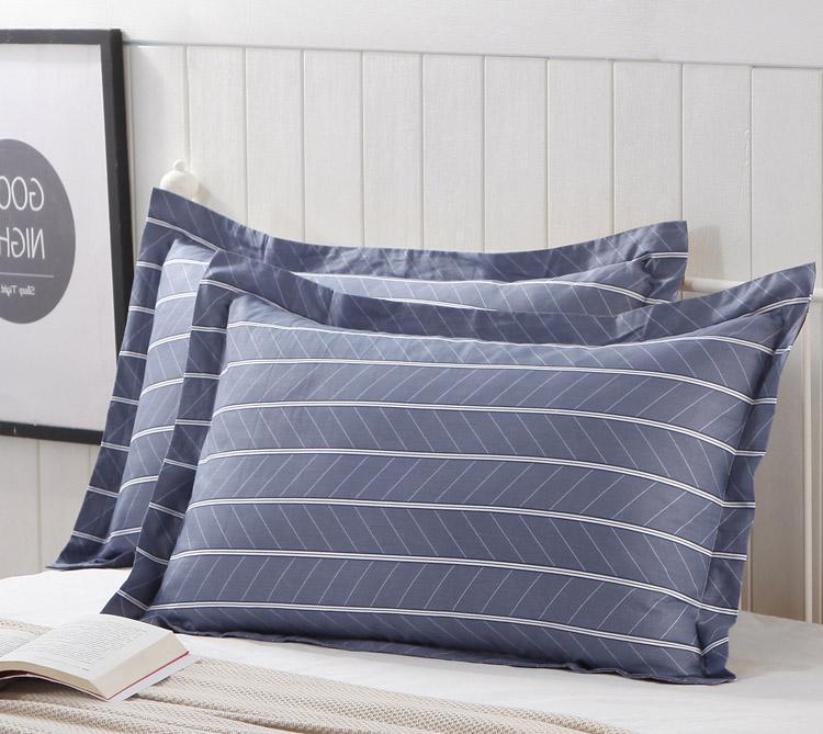 Set of Two 100% Cotton Large Pillowcases, Thick 48x74cm for Home Use