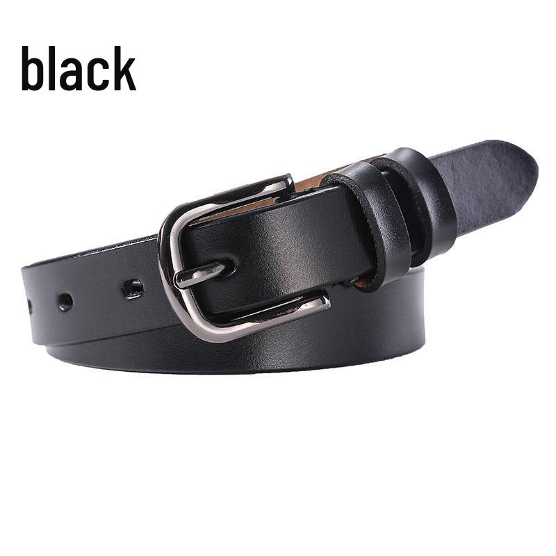 Plus Size Women's Genuine Cowhide Leather Belt - Casual and Versatile.