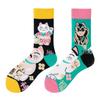 Asymmetric Colorful Christmas Cotton Socks for Couples