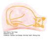 Haarkralle Cartoon-Katze Design Hinterkopf Haarspange Anti-Rutsch-Zähne Starker Halt Haifisch-Haarklammer Vielseitiges Haaraccessoire