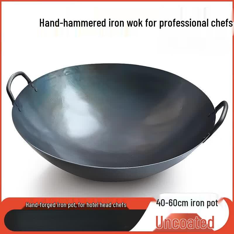Muke Traditional Wrought Iron Round Bottom Wok