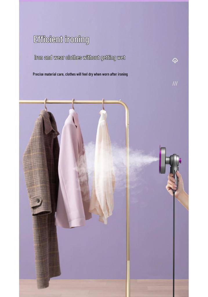 Portable Smart Dual-Stage Iron & Steamer: Foldable, Dry/Wet Ironing, Garment Steamer