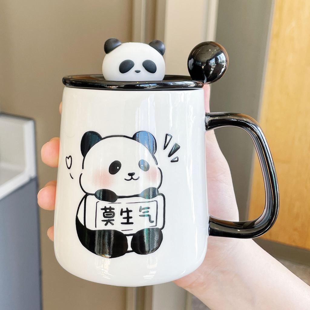 Souvenir Graduation Gift Gift Practical Cup New Style Cute Panda Ceramic Mug Couple Water Cup Teacher