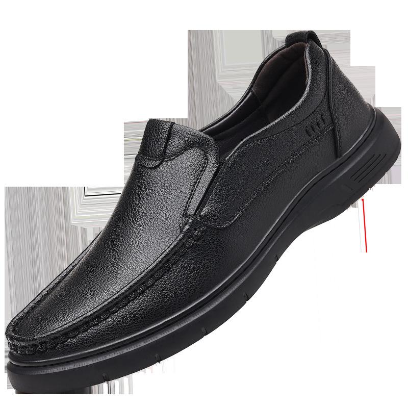 Fashion New Genuine Leather Handmade Shoes Casual Shoes for Men Flat Platform Walking Shoe Outdoor Footwear Loafers Breathable Sneakers