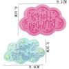 3D Silicone Cookie Mold Baking Decoration Happy Birthday Mould Chocolate Fondant Cake Making Tools DIY Dessert Kitchen Utensils