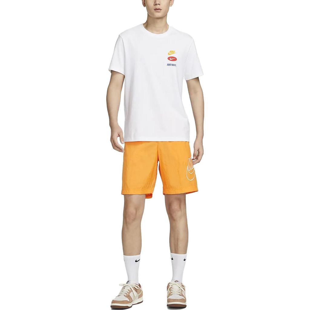 Nike Alumni Logo Embroidered Woven Training Shorts Men Bottoms Sundial-Yellow DB3811-717