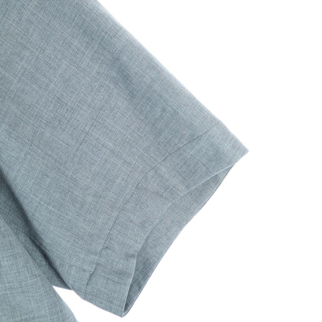 LIDNM Made In Japan Five-quarter Sleeve Zip Open Collar Shirt Open Collar Men's Used