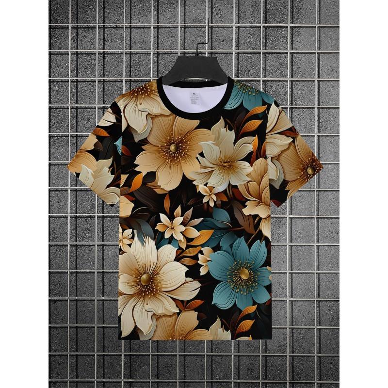 Men'S Casual Sport 3D Print T-Shirt | Vibrant Street Style Design, Breathable Crew Neck Regular Fit,
