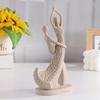European Style Sandstone Couple Figurine—Romantic Resin Decor for Valentine's Day