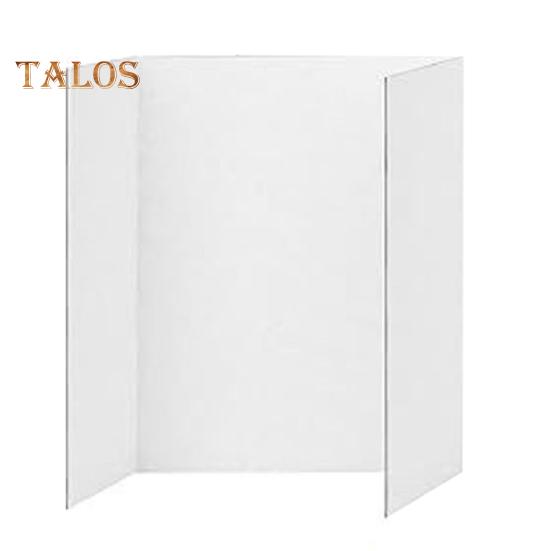 4 st Tri-Fold Poster Boards Små vita presentationstavlor Wellpapp Display Board Business Display Trifold Panel