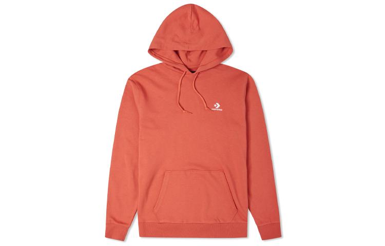 Converse Sweatshirts Men s Brown Red Hooded Moderate Regular 10020343-A22 L