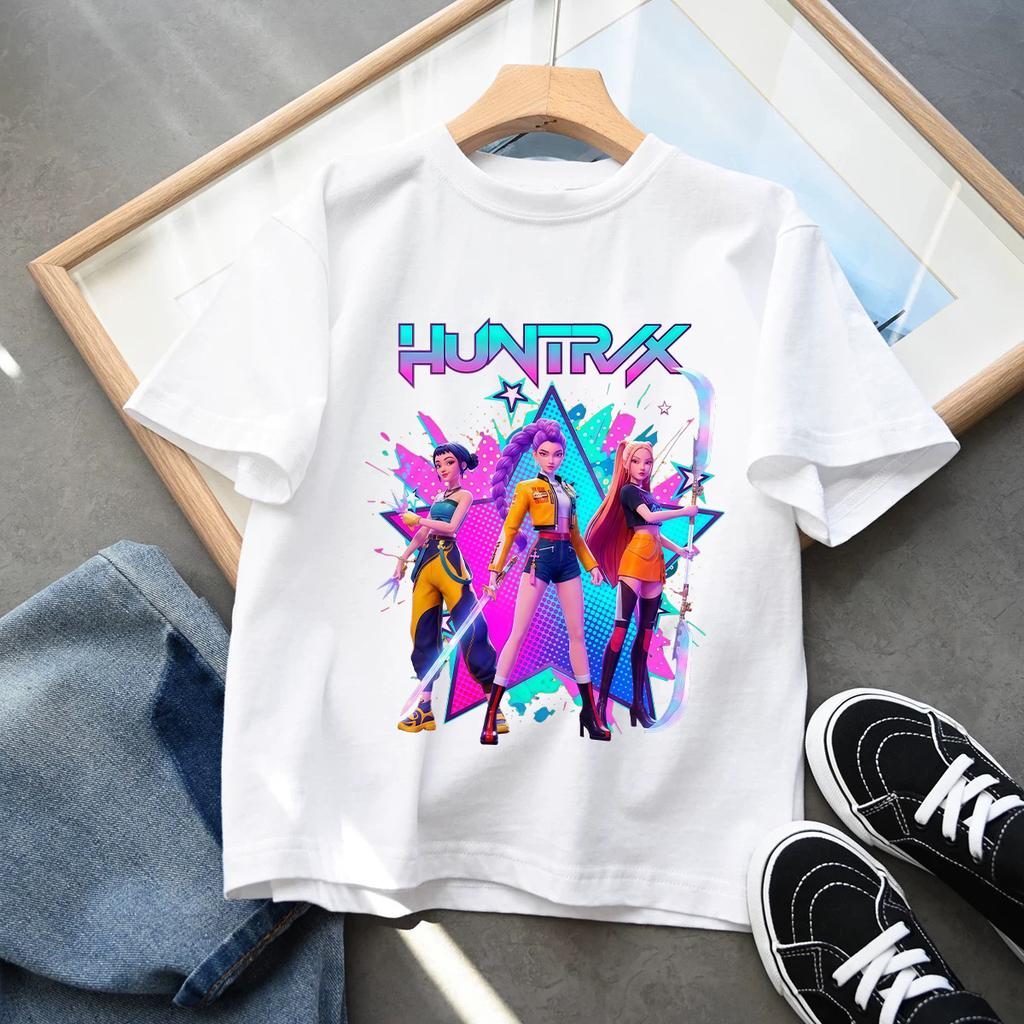 Sommer Kpop Dämonenjäger Kinderkleidung Kurzarm T-Shirt Niedlicher Dämonenjäger Tiger