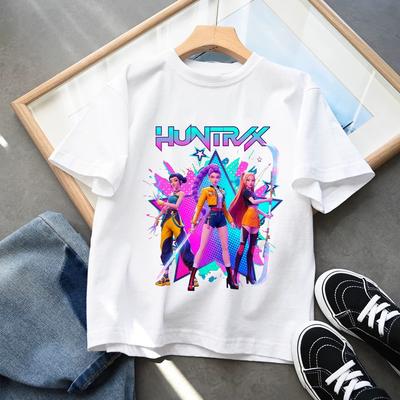 Abbigliamento per Bambini Kpop Cacciatore di Demoni Estivo Maglietta a Maniche Corte Carino Cacciatore di Demoni Tigre
