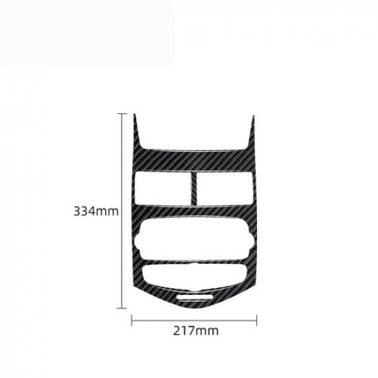 Carbon Fiber Console Radio Control Panel Cover For Chevrolet Sonic 12 13 14 15
