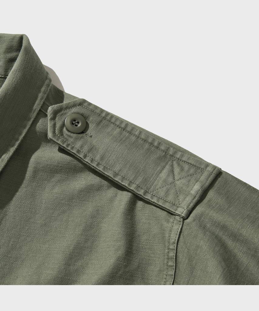 Vdr Back Sateen Cotton Jungle Fatigue Jacket [Swamp Green]