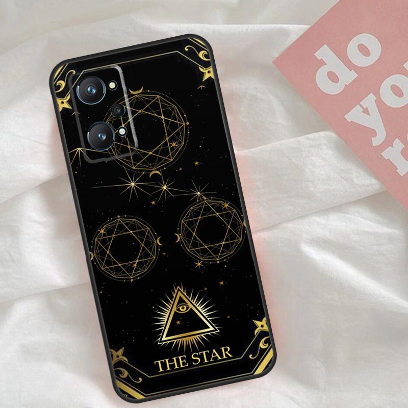 Astrology Tarot Cards Case For Realme C51 C75 C63 C61 C55 C53 C35 C65 C67 C71 15 11 12 13 14 Pro Plus GT6 GT7 Pro