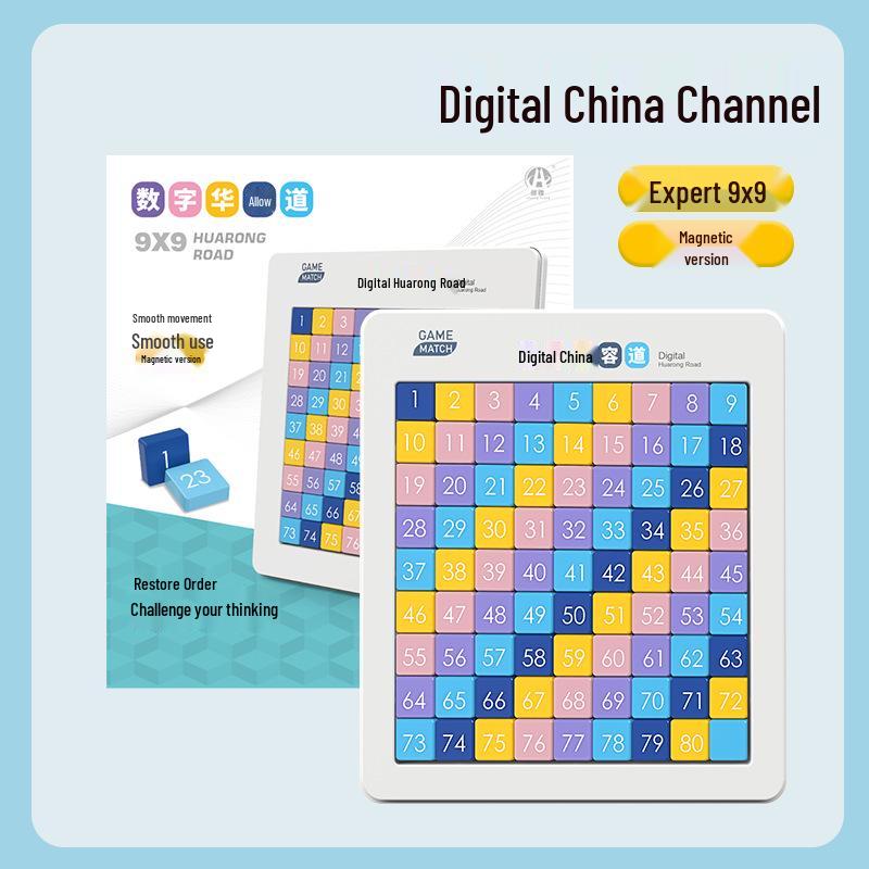 Magnetic Color Huarongdao: Educational Digital Sliding Puzzle for Student's Multi-Stage Thinking Training