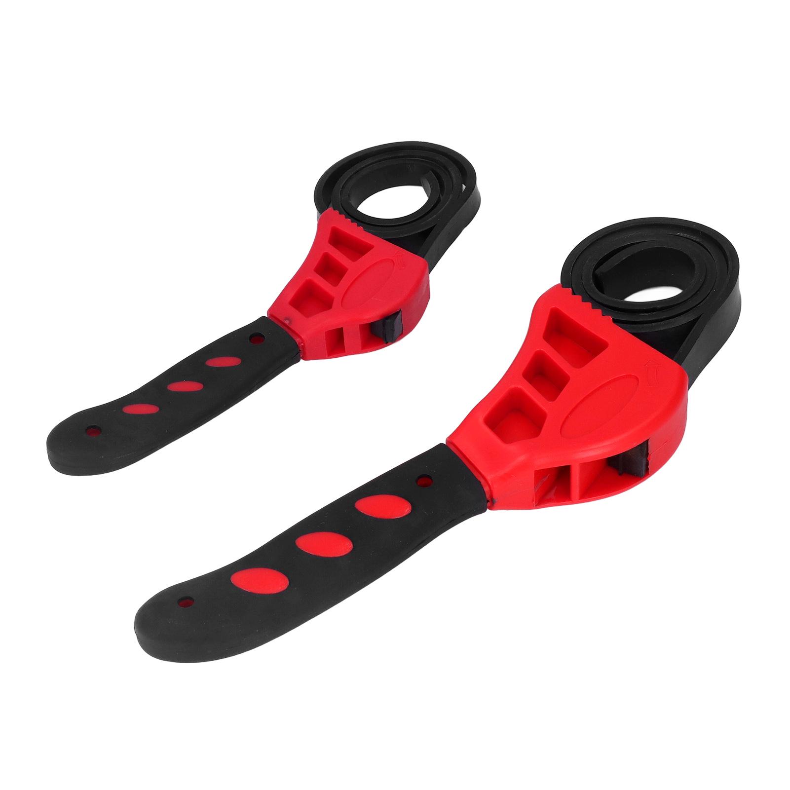 

2 шт. ремешковый ключ многоцелевой регулируемый резиновый ремешковый ключ 6 дюймов 8 дюймов для обслуживания автомобиля красный красный