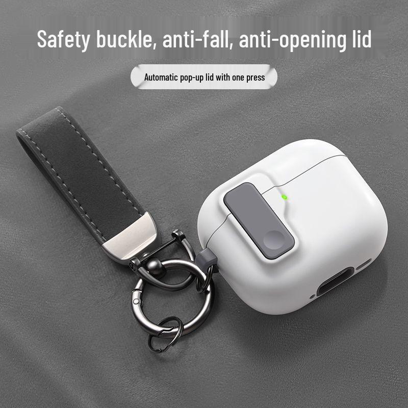 Étui de protection pour AirPods 4/Pro 2/3 avec boucle
