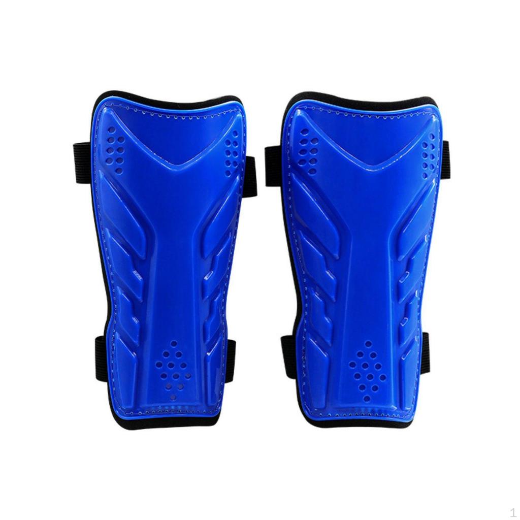 2 Pieces Double Strap Leg Protectors AntiCollision Soccer Guards with Straps Hook and Loop