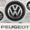 KUDFZ1 Car Wheel Center Hub Cap Stickers Accessories  For VW Golf Amarok T5 Phaeton Teramont ID3 Tiguan T-Cross Passat Magotan Arteon
