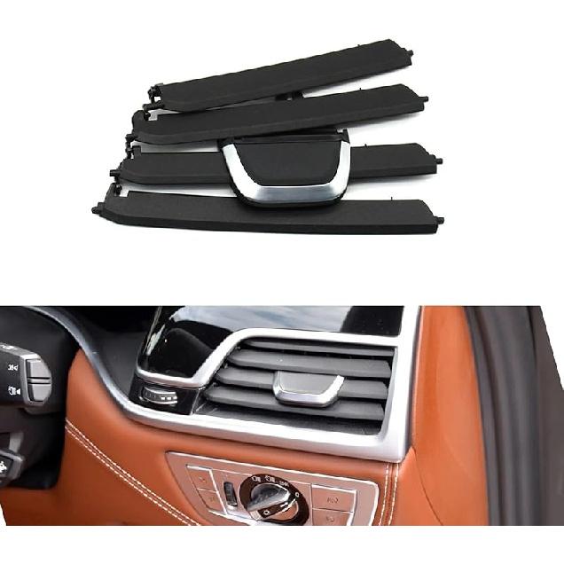 Dashboard Front Air Conditioner Ac Vent Outlet Grille Repair Kit for BMW 7 Series G11 G12 2016 2017 2018 2019 2020 730 740 750(Central-Left)