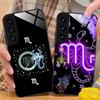 Zodiac Sign Scorpio Phone Case for Samsung Galaxy S26 S25 S24 S23 S22 S21 S20 Note20 Plus FE Ultra Glass Protective Cover