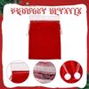 Christmas Drawstring Gift Bag Decor Decorative Candy Reusable Packaging