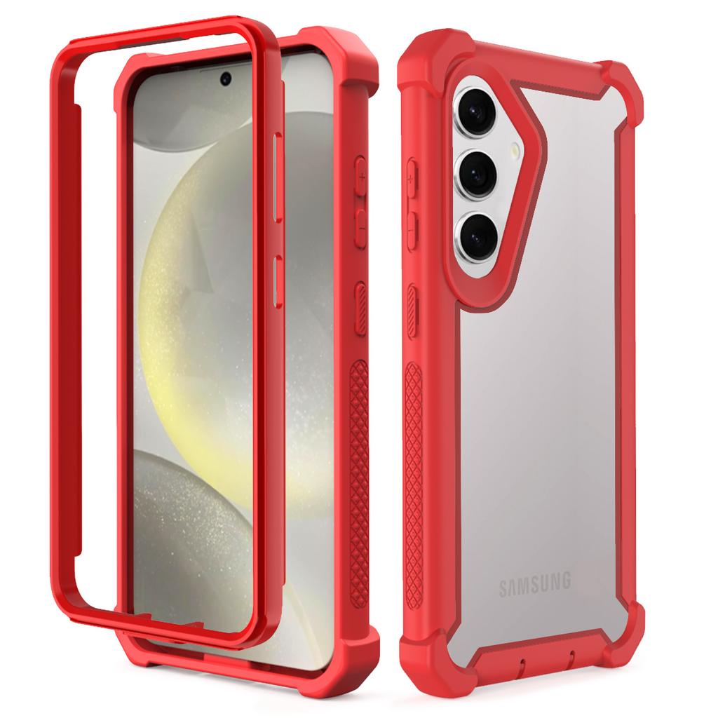 Custodia per Telefono Lussuosa Trasparente Antiurto Resistente per Samsung Galaxy S25 S24 S23 S22 S21 Ultra Plus S24FE S23FE Copertura a Doppio Strato