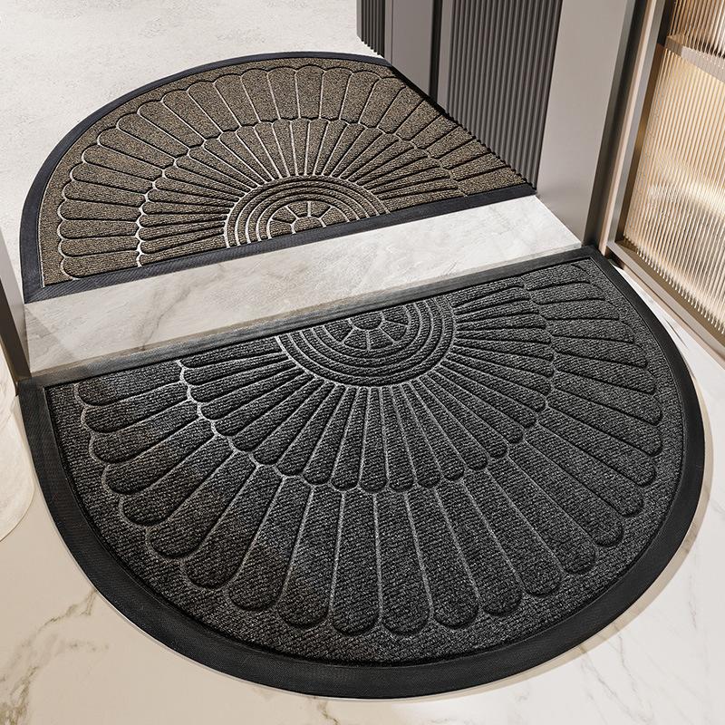 Nordic Crescent Doormat, Anti-Slip Entrance Rug for Indoor/Outdoor, Eco-Friendly Rubber Floor Mat, Anti-Slip & Mold-Resistant