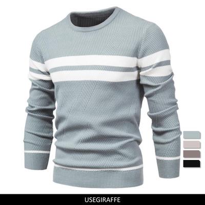 Usegiraffe Frühling Herbst Casual Pullover Herren Pullover Pullover Slim Herren Pullover Mode Trend Einfache Herren Pullover Langarm Warm