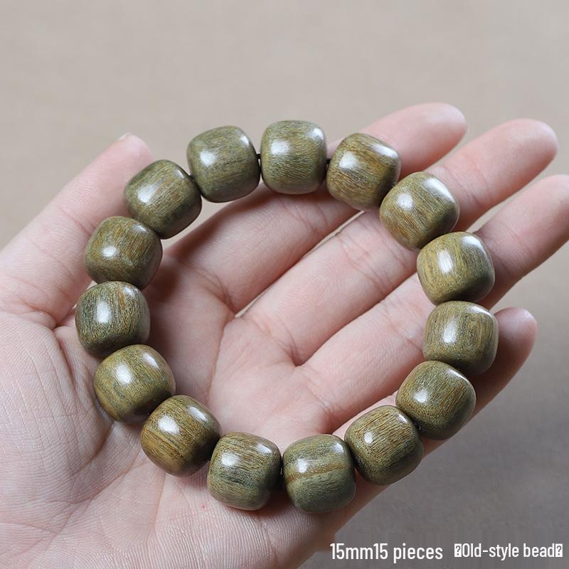 Argentina Green Sandalwood Men's and Women's Bracelet - 108 Beads, Prayer Beads of Yu Sandalwood & Rosewood.