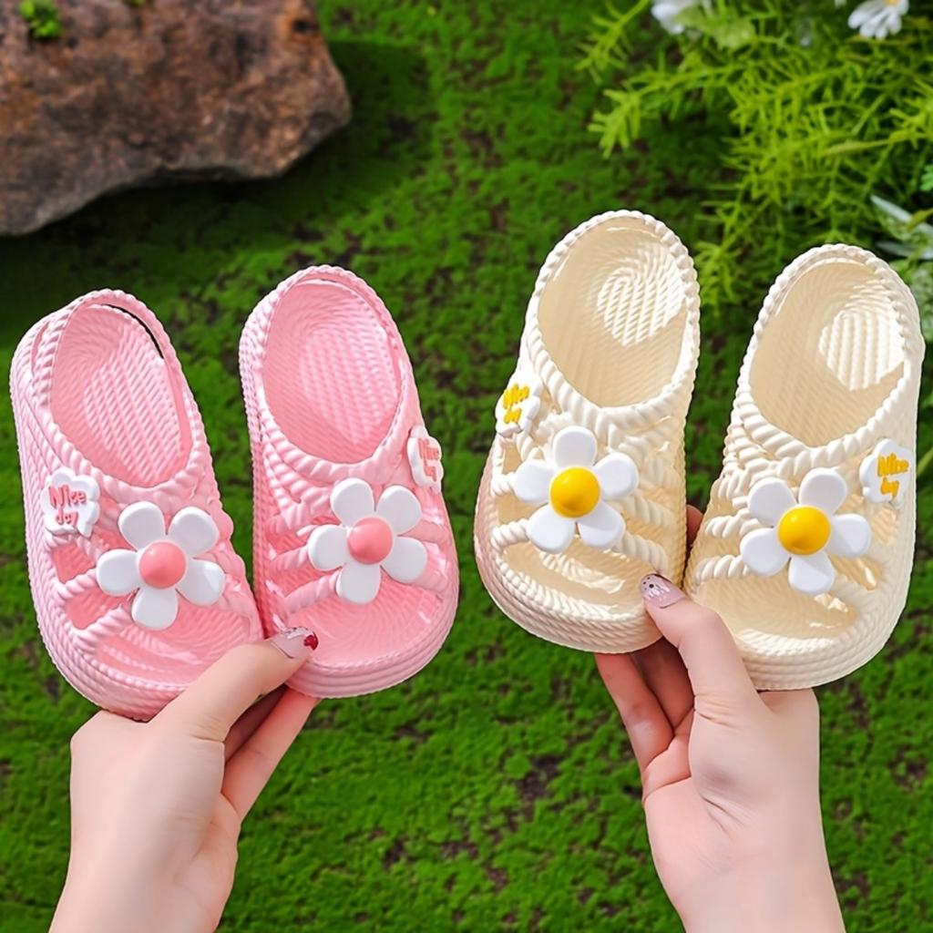 Mädchen Sandalen Neue Mode Niedliche Blume Prinzessin Schuhe Hundert Bequeme Strandschuhe Sandalen
