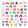 50 Pairs Doll Shoes High Heel Shoes Doll Boots Flat Shoes Set for 11.5 Inch Girl Dolls Different Assorted Colors Fashion Shoes