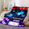 Customiz Name Personality Skibidi Toilet Blanket Soft &Warm Sofa Office Bed Travel Lunch Break Blanket, Gift Suitable All Seasons