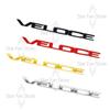 BEZO1 Metall VELOCE TI Abzeichen 3D Aufkleber Auto Kofferraum Karosserie Emblem Aufkleber Styling Für Alfa Romeo Giulietta Spider Junior Stelvio Tonale Mito