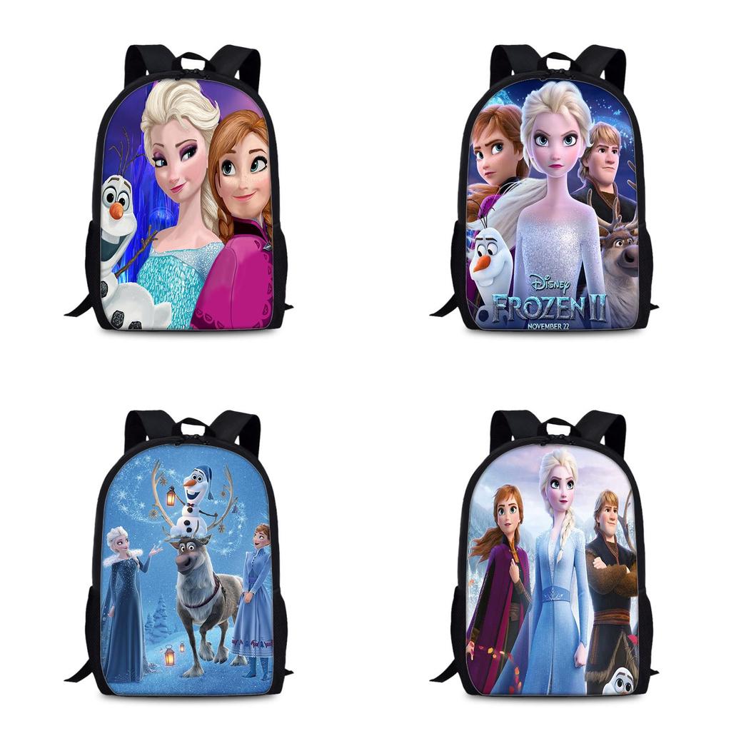 Frozen Childrens Cartoon Backpack With Lightweight Nylon Material For School And Daily Use