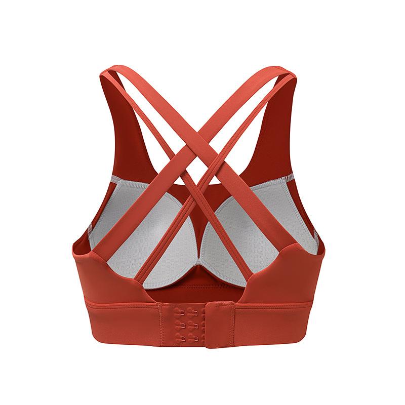 Women S Cross Back Fixed Cup Sports Bra For Yoga Running Fitness