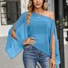 Women's Loose Chiffon Sleeve Blouse, Color Casual Top for Summer