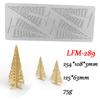 Christmas Tree Fondant Silicone Mold Flower Lace Pad  Baking Cake Embossing Mold Chocolate Biscuit Printing Tool Decorative Chip