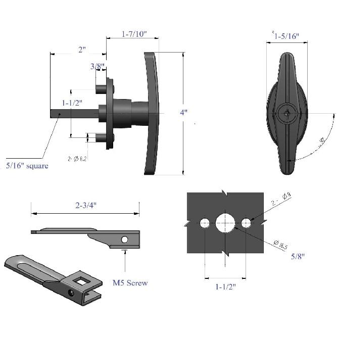 Truck Cap Latch T Handle Lock For Leer Are Matching Set Universal Truck Topper Camper Shell T-Handle Lock Complete Set Key Alike(Left & Right)