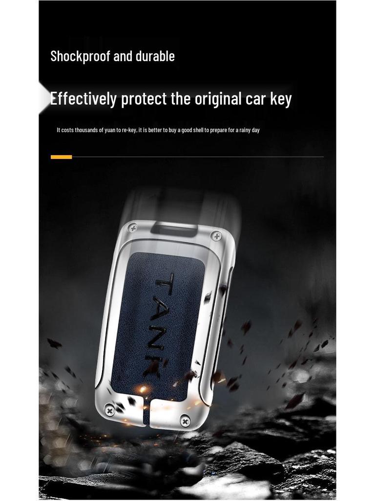 TANK 300 Key Case - New Logo for Challenger, Conqueror, Cyber, Wey, 500
