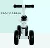 vehicle for for ages 1 to grayish black Four-wheeled children, 5, compact, ultra-lightweight, stroller, balance, vehicle, toy, handle, gift, (white)