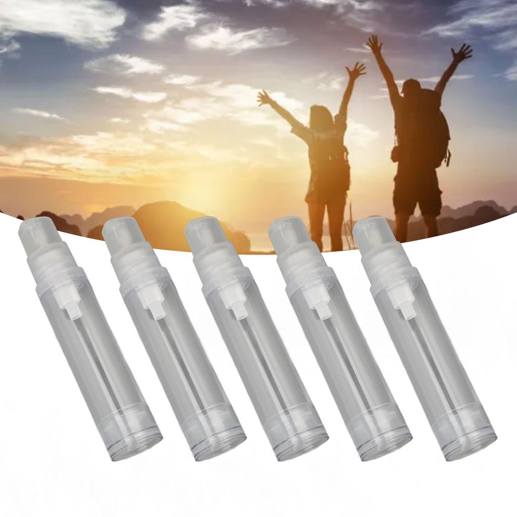5pcs 10ml Empty Refillable Eye Cream Pump Bottle Skin Care Lotion Container Bottle for Gel Serum