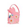 Portable Colorful Easter Felt Basket Cartoon with Handle Chicken Tote Bag Cute Rabbit Egg Basket for Home Decoration