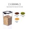 Clear Food Storage Box Refrigerator Food Storage Container With Lid Plastic Kitchen  Pantry Organization Canisters Organizer