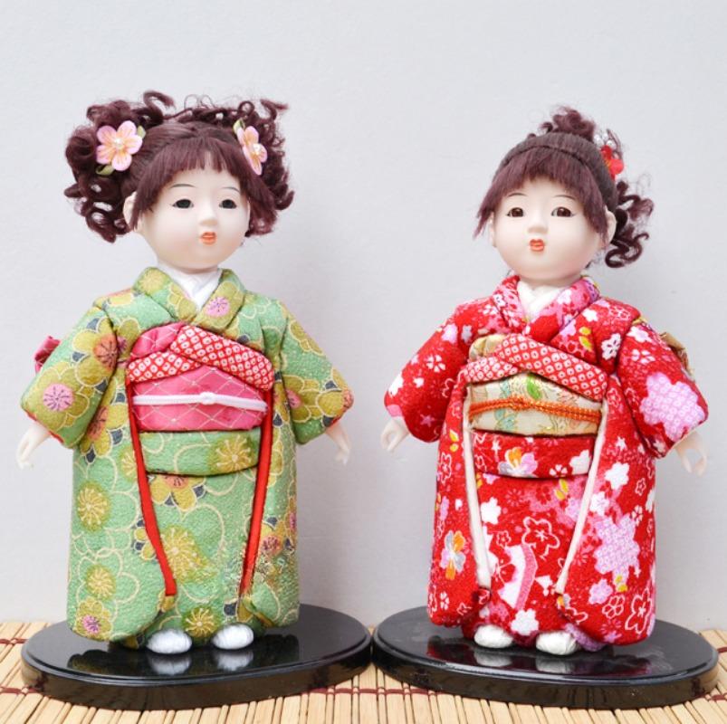 Retro Japanese geisha Doll Action figures Kimono Statue Figurines Ornaments for Home Room Hotel Desk Cabinets Decor Crafts Gift