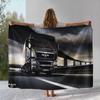 Klassische MAN LKW Flanelldecke, Ultraweiche Warme Plüschdecke für Zuhause Schlafzimmer Bett Sofa Abdeckung Büro Camping Picknick Geschenk