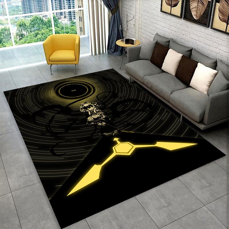 Cartoon Murder Drones Uzi V Robot Carpet Rug for Bedroom Living Room Sofa Playroom Doormat Home Decor,Kid Area Rug Non-slip
