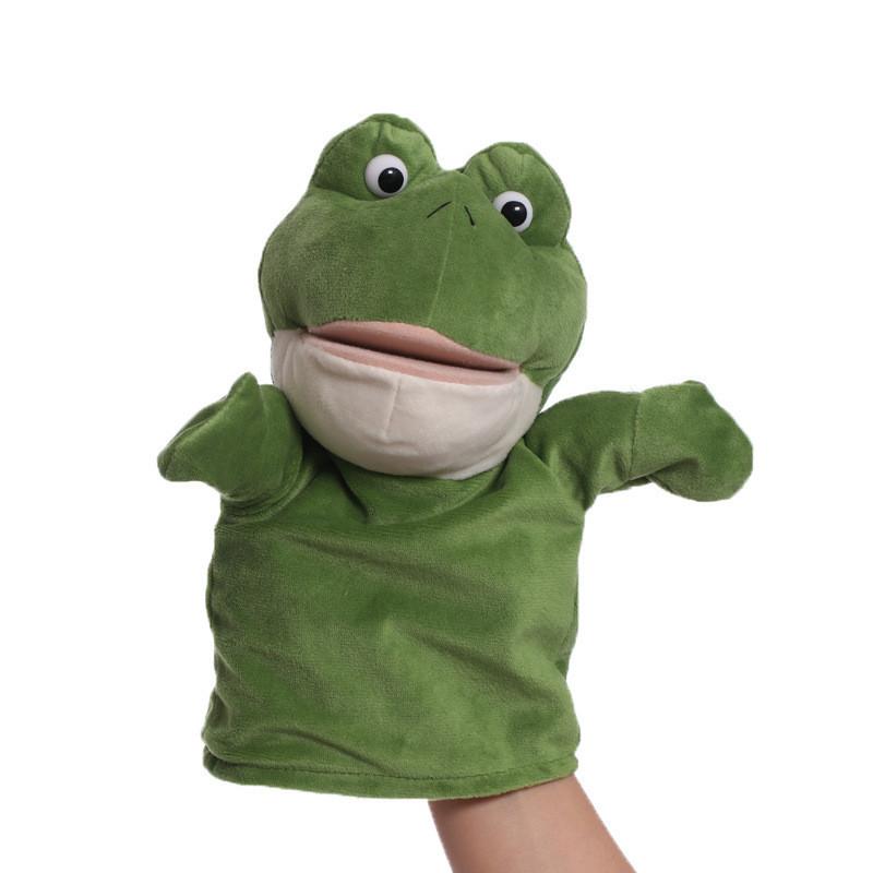 

Hand Plush Animal Puppet Toy Cartoon Glove Role Play Interactive Child Educational Frog